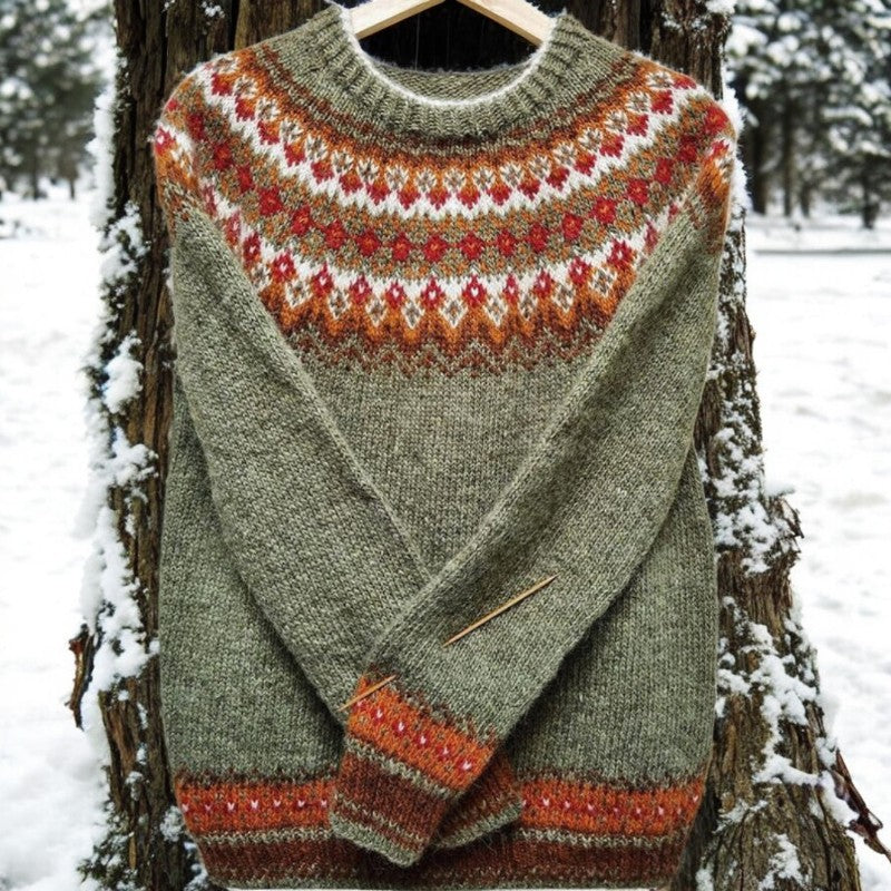 Raffaella® | Gilet Vintage Islandese Jacquard