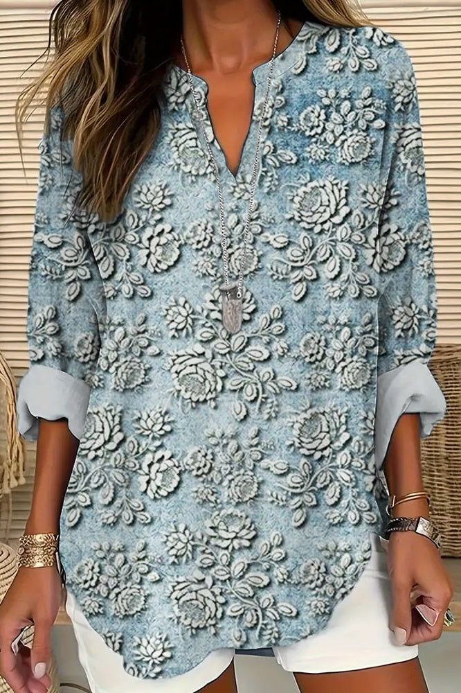 Letizia® | Blusa Blue Dusk Bloom