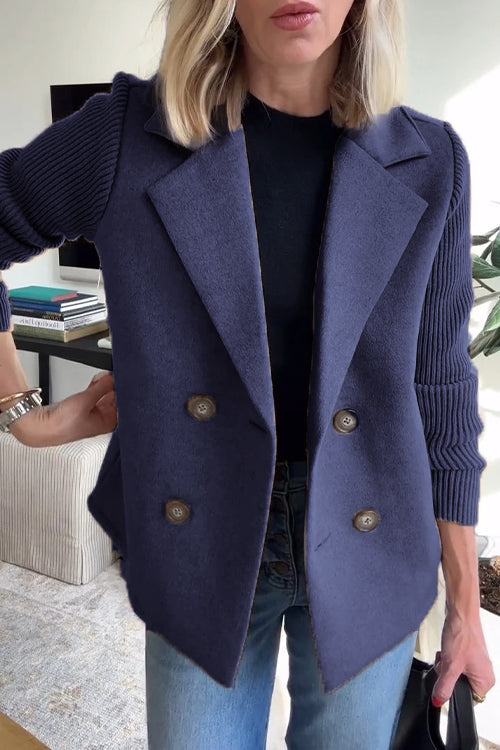 Delfina® | Blazer Elegante con Maniche in Maglia