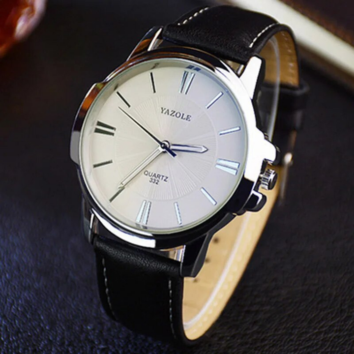 Arno® | Orologio in pelle con vetro blu lussuoso™