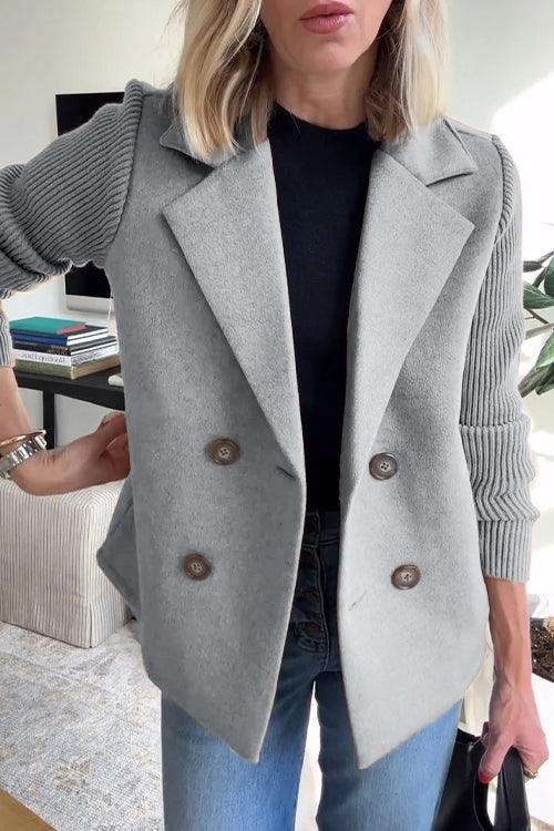 Delfina® | Blazer Elegante con Maniche in Maglia
