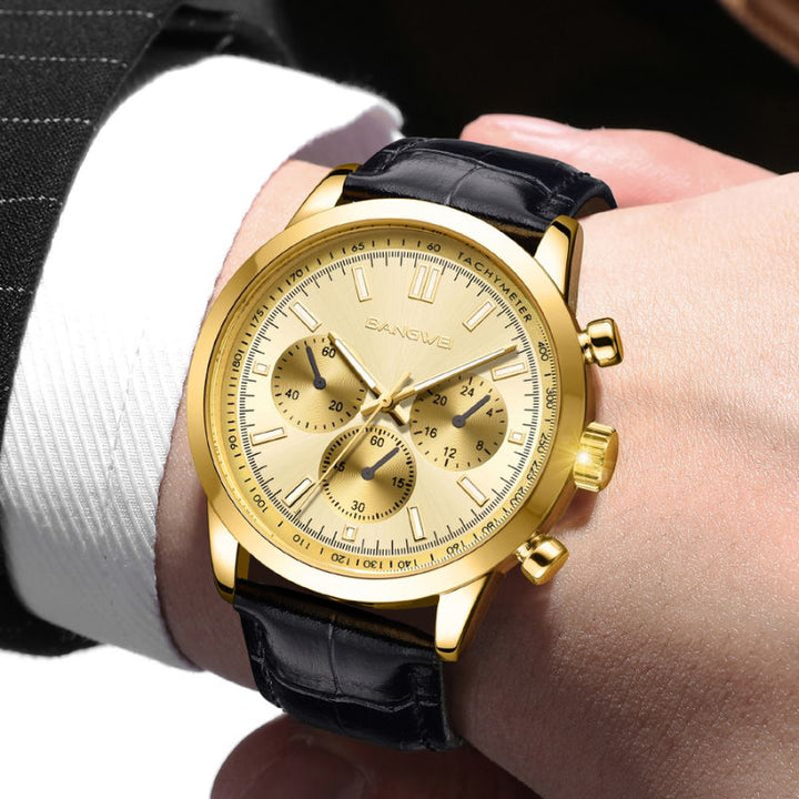 Alfred® | Orologio Quarzo in Pelle Sportivo Casual Militare