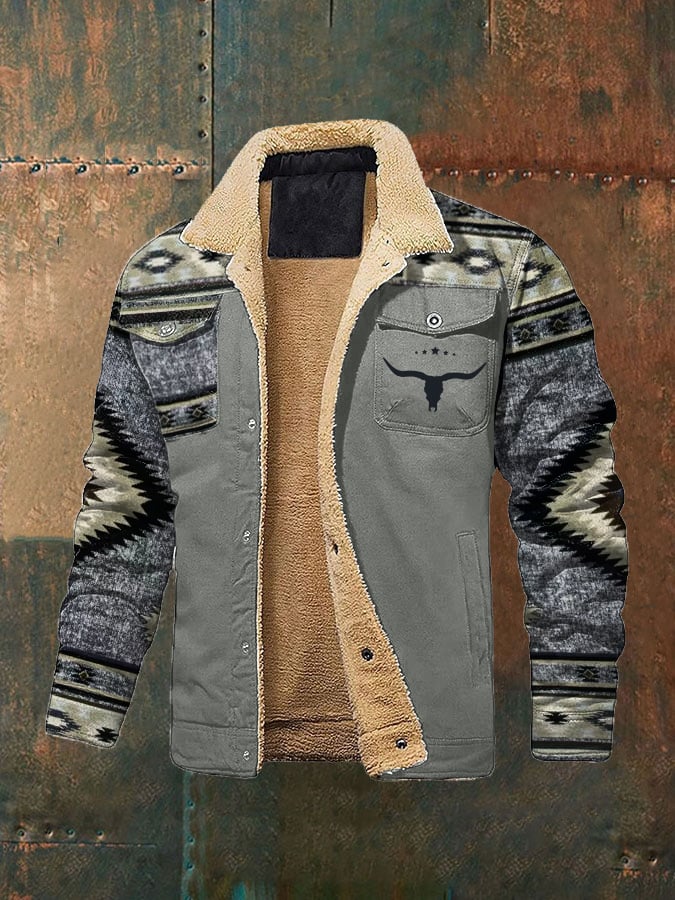 Enrico® | Giacca Fleece in Stile Retro Western per Uomo