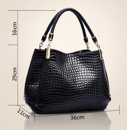 Bellina® | Eleganza Duratura Borsa a Mano con Motivo Coccodrillo