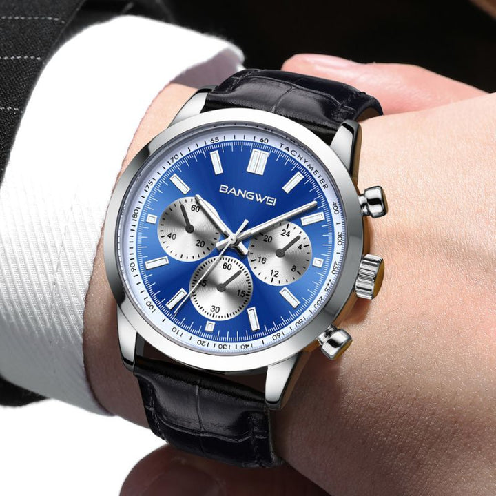Alfred® | Orologio Quarzo in Pelle Sportivo Casual Militare