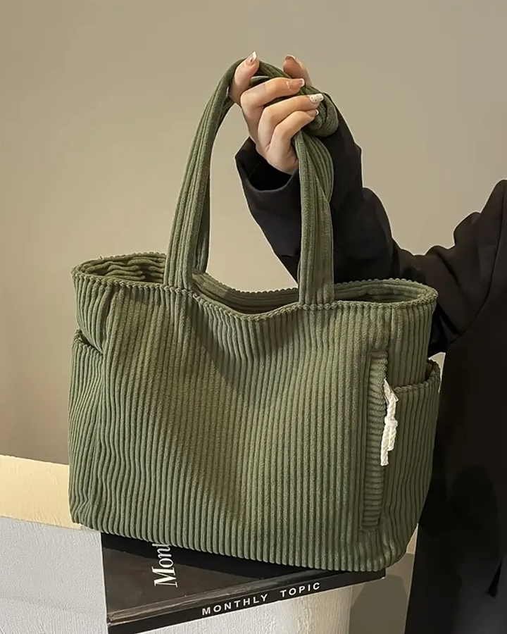 Marisa® | Borsa a tracolla a coste con dettaglio in corda