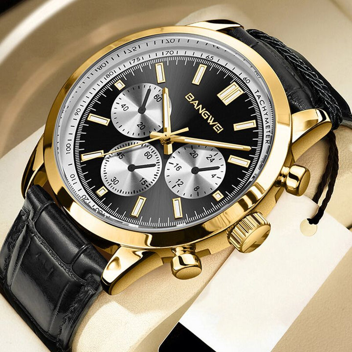 Alfred® | Orologio Quarzo in Pelle Sportivo Casual Militare