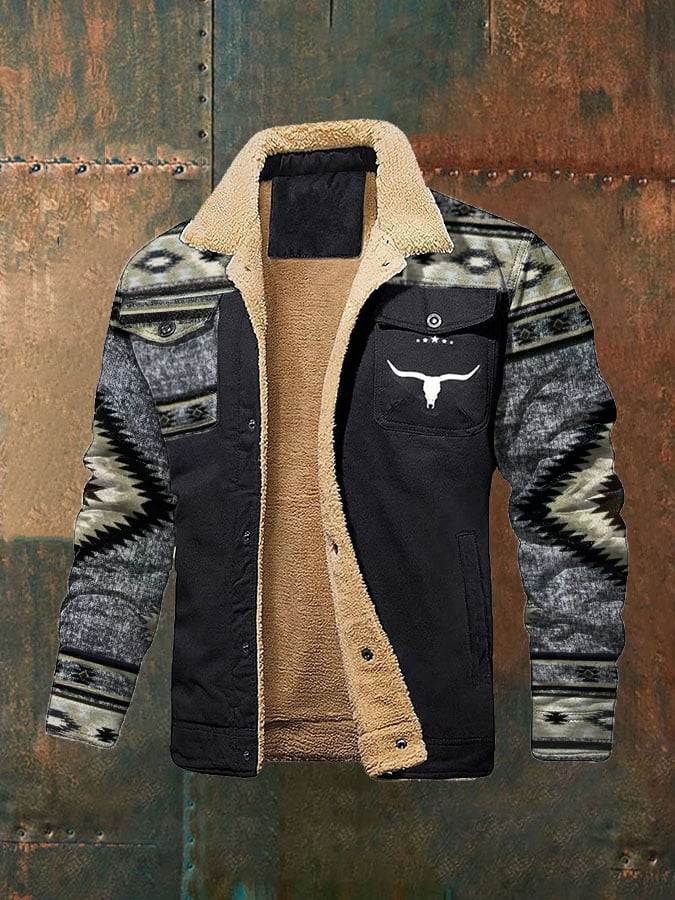 Enrico® | Giacca Fleece in Stile Retro Western per Uomo
