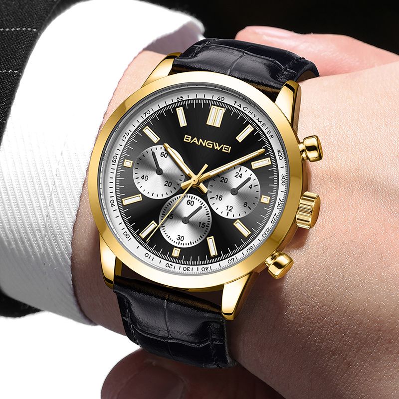 Alfred® | Orologio Quarzo in Pelle Sportivo Casual Militare