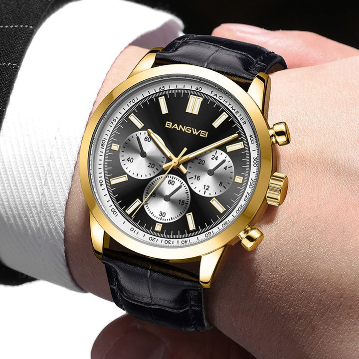 Alfred® | Orologio Quarzo in Pelle Sportivo Casual Militare