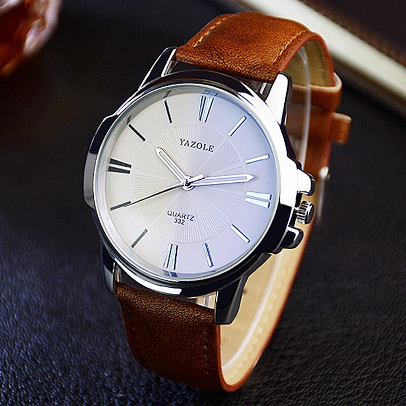 Arno® | Orologio in pelle con vetro blu lussuoso™