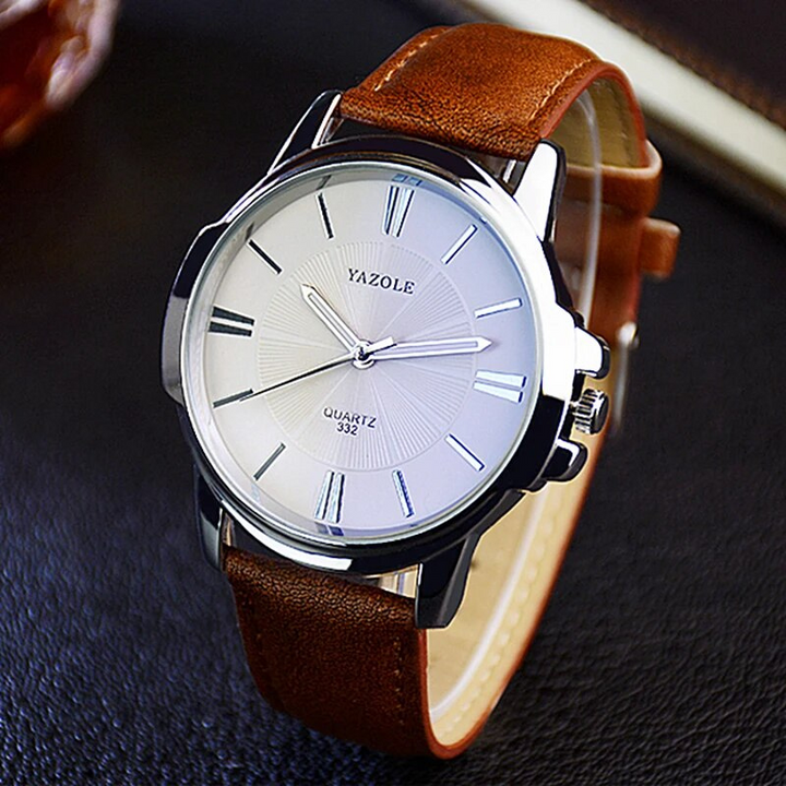 Arno® | Orologio in pelle con vetro blu lussuoso™