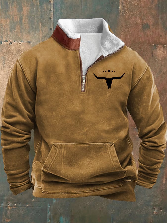 Daniel® | Maglione Vintage Western da Uomo a Maniche Lunghe