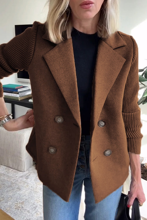 Delfina® | Blazer Elegante con Maniche in Maglia