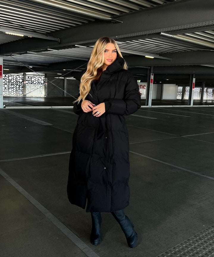 Bianca® | Cappotto invernale lungo con cintura