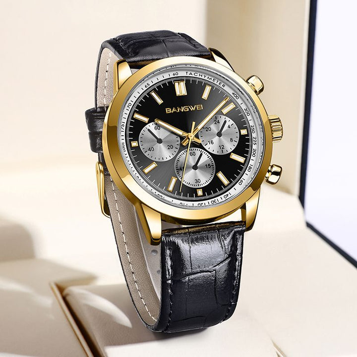 Alfred® | Orologio Quarzo in Pelle Sportivo Casual Militare