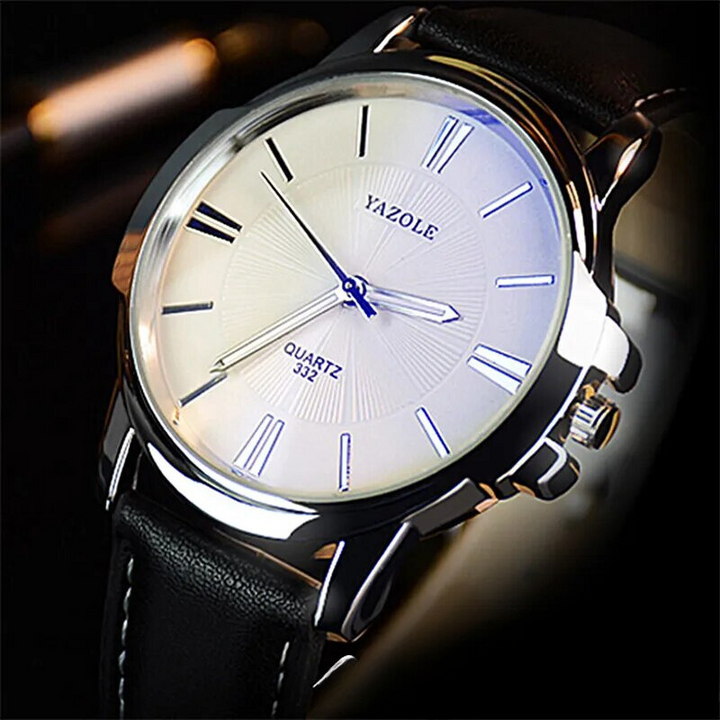 Arno® | Orologio in pelle con vetro blu lussuoso™