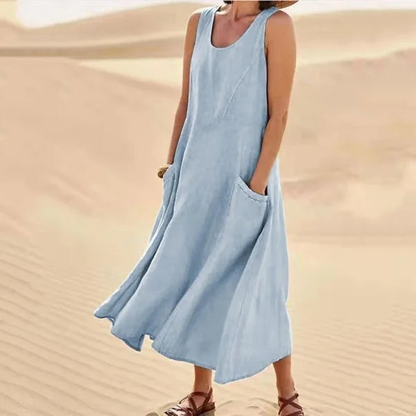 Carlotta™️ | vestito estivo in lino fresco