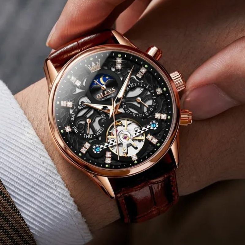 Fritz® | Orologio Meccanico Automatico con Cinturino in Pelle™