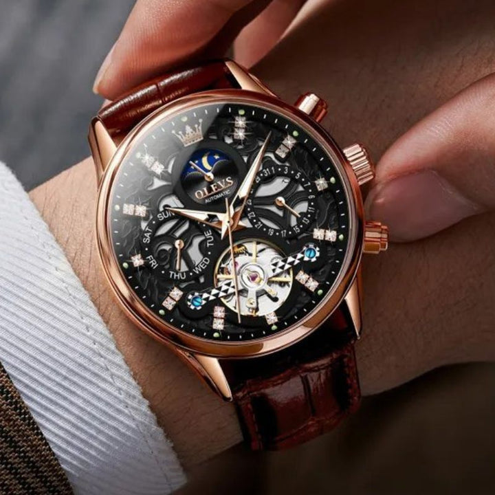 Fritz® | Orologio Meccanico Automatico con Cinturino in Pelle™