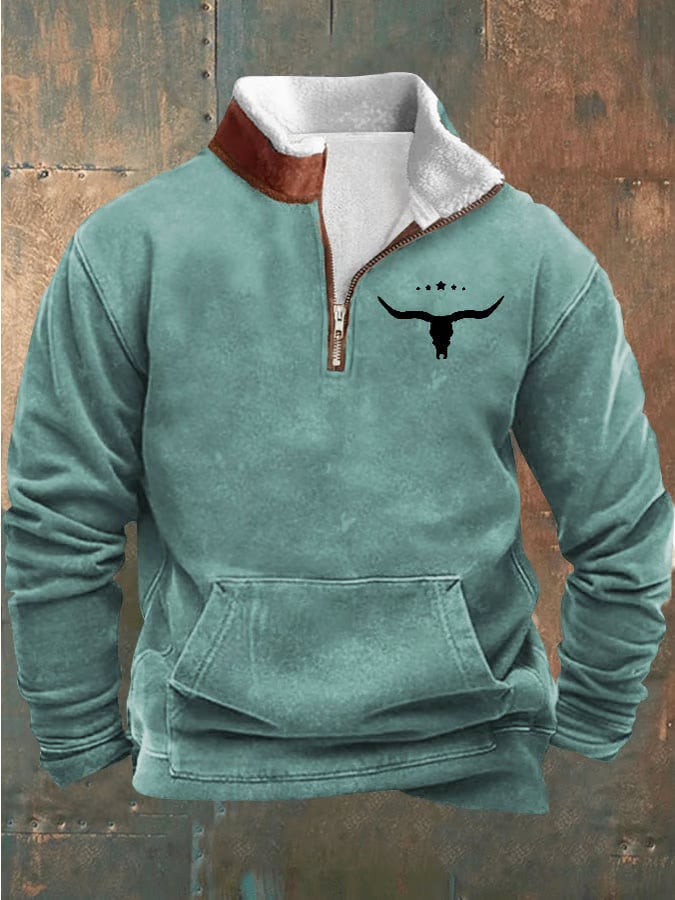 Daniel® | Maglione Vintage Western da Uomo a Maniche Lunghe