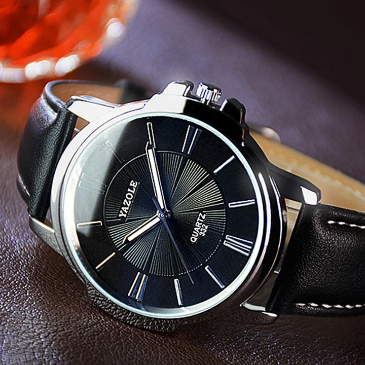 Arno® | Orologio in pelle con vetro blu lussuoso™