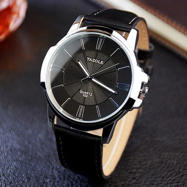 Arno® | Orologio in pelle con vetro blu lussuoso™