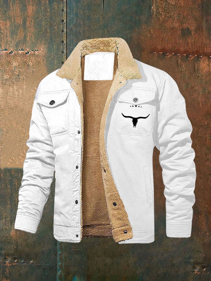 Marco® | Giacca Fleece Retro Western Invernale da Uomo