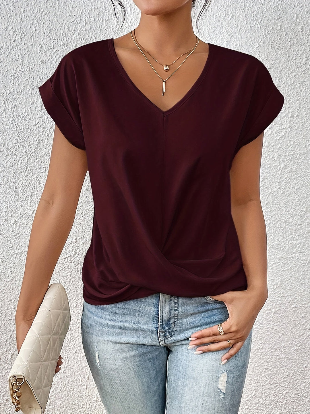 Alba® | T-shirt casual con scollatura a cuore