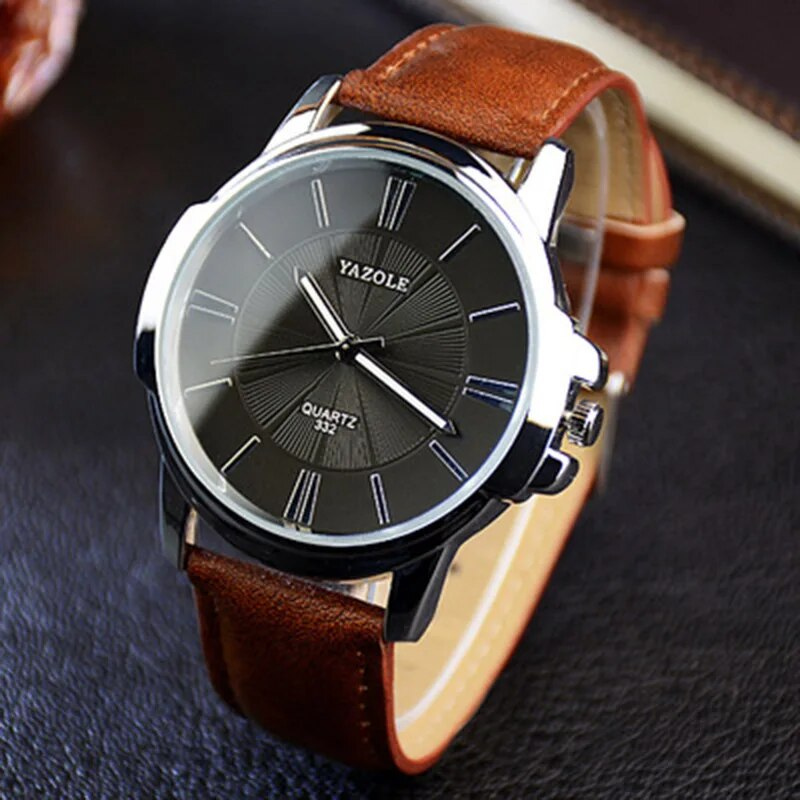 Arno® | Orologio in pelle con vetro blu lussuoso™