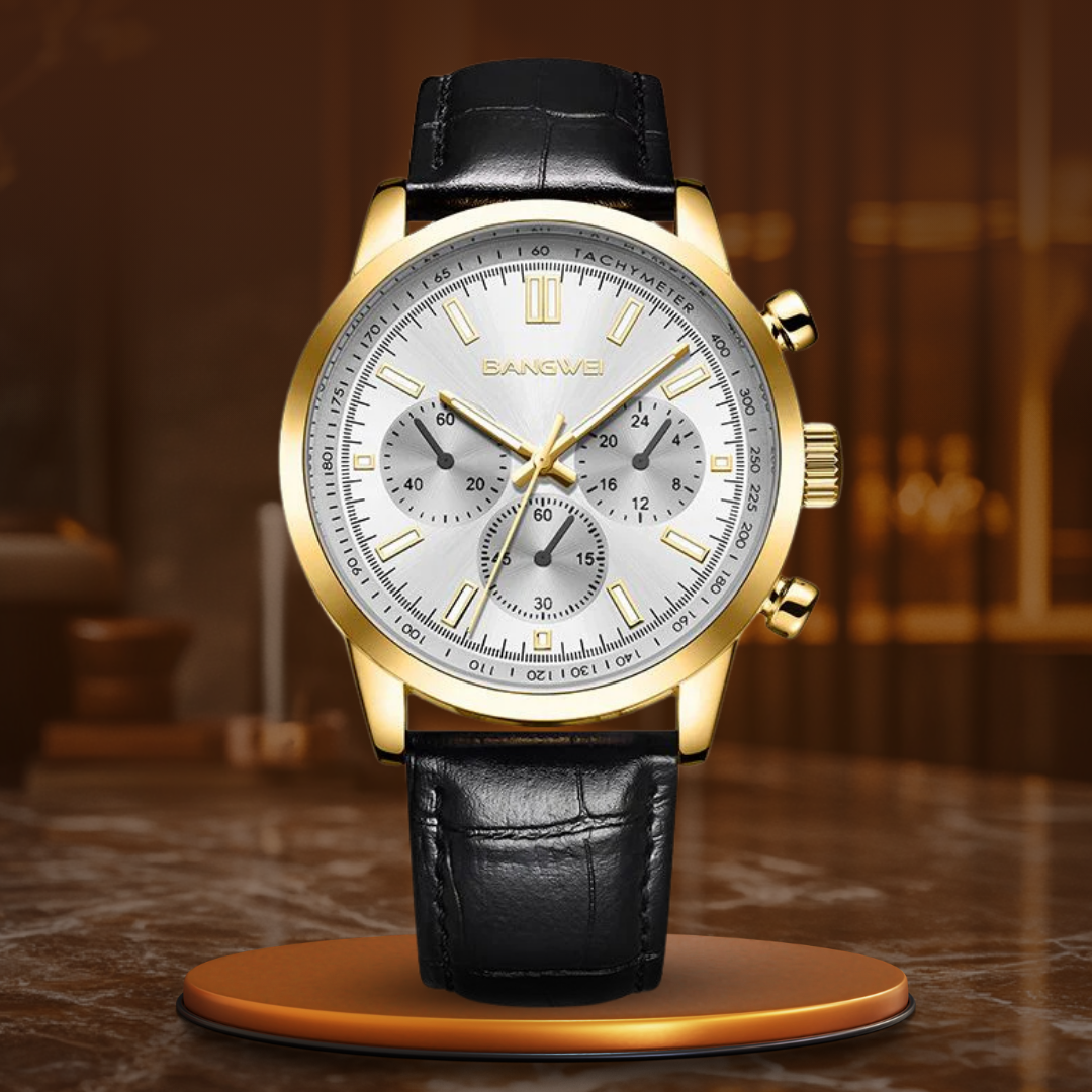 Alfred® | Orologio Quarzo in Pelle Sportivo Casual Militare