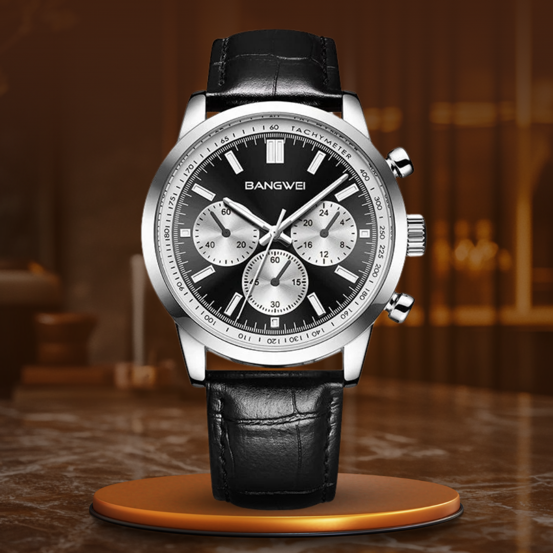 Alfred® | Orologio Quarzo in Pelle Sportivo Casual Militare