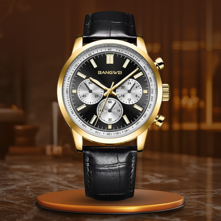 Alfred® | Orologio Quarzo in Pelle Sportivo Casual Militare