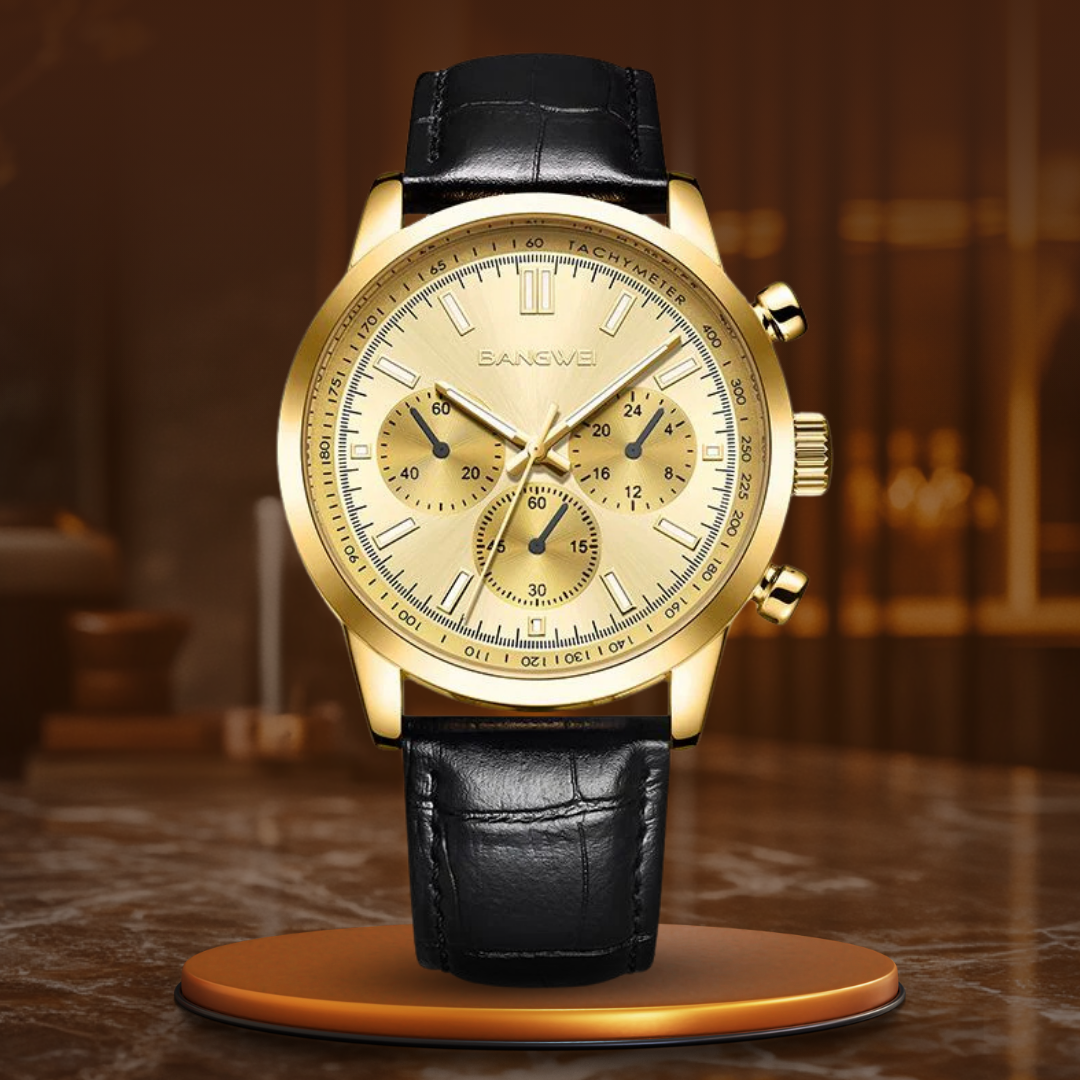 Alfred® | Orologio Quarzo in Pelle Sportivo Casual Militare