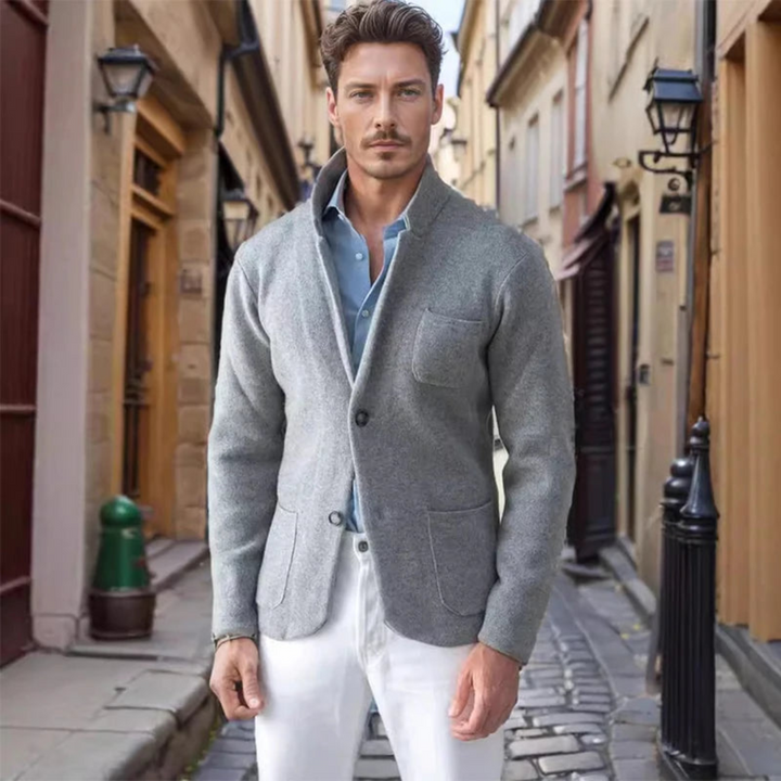 Leandro® | Elegante giacca in maglia