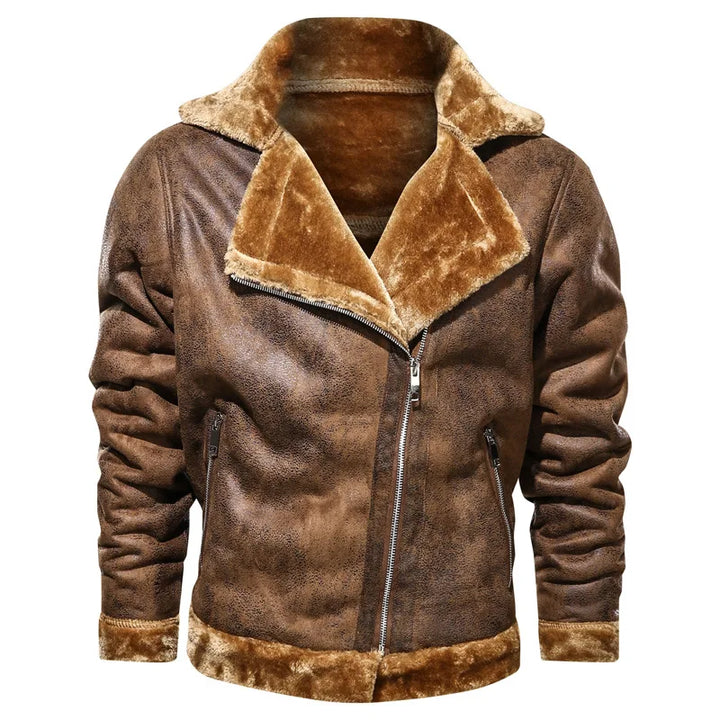 Riccardo®| Giacca in pelle premium con fodera