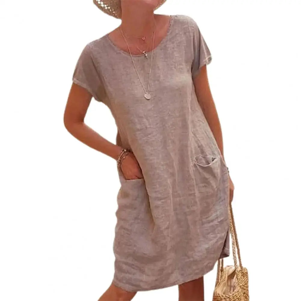 Livia® | Abito Lungo Donna Vintage al Ginocchio