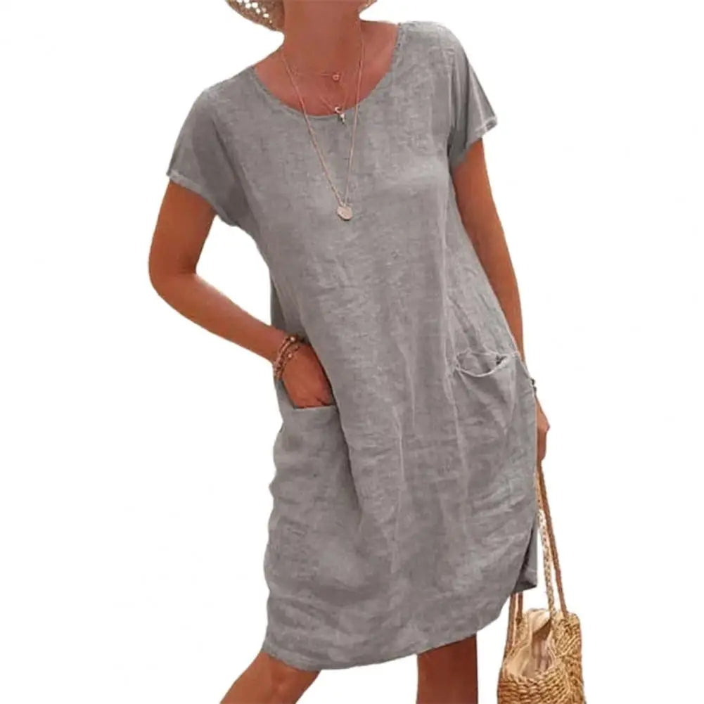 Livia® | Abito Lungo Donna Vintage al Ginocchio