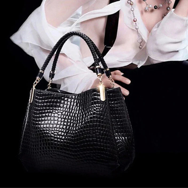 Bellina® | Eleganza Duratura Borsa a Mano con Motivo Coccodrillo