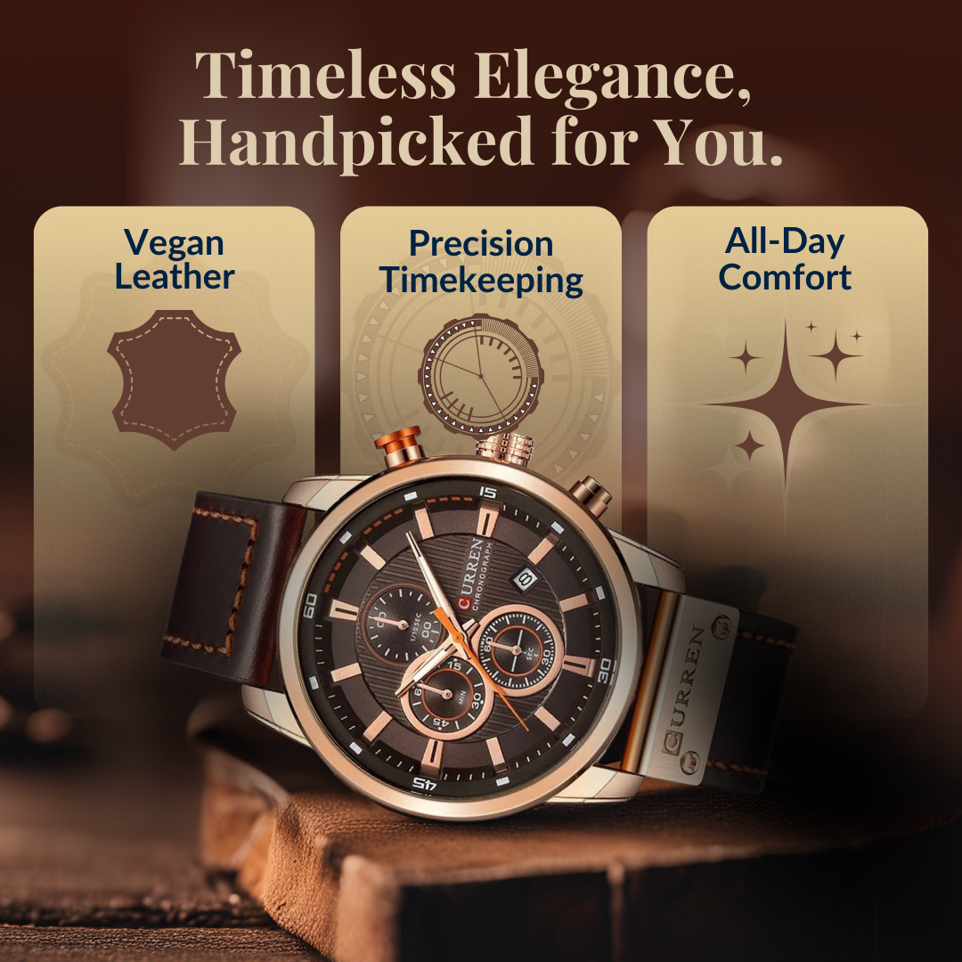 Milan® | Elegante Orologio al Quarzo con Cinturino in Pelle™