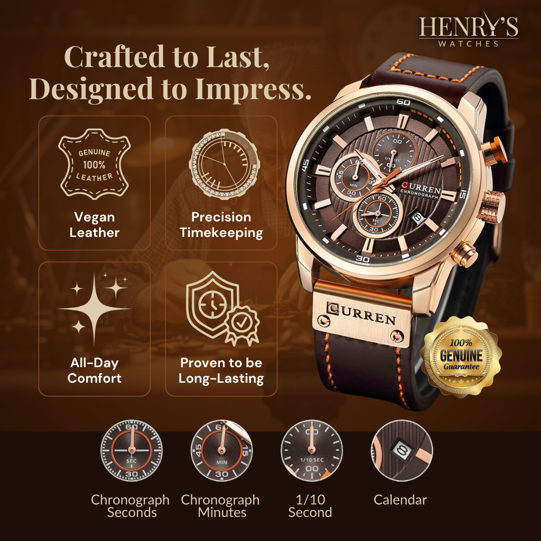 Milan® | Elegante Orologio al Quarzo con Cinturino in Pelle™