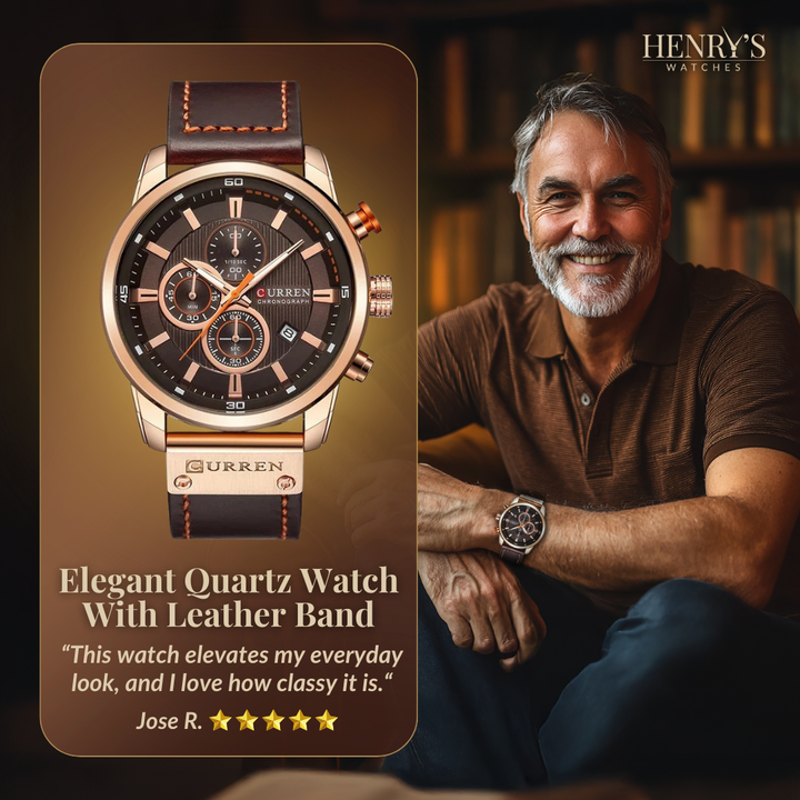 Milan® | Elegante Orologio al Quarzo con Cinturino in Pelle™
