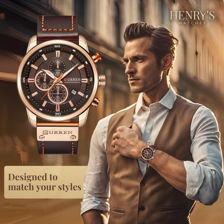 Milan® | Elegante Orologio al Quarzo con Cinturino in Pelle™
