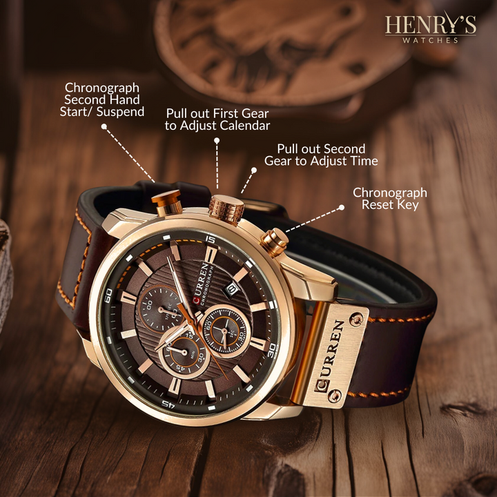 Milan® | Elegante Orologio al Quarzo con Cinturino in Pelle™