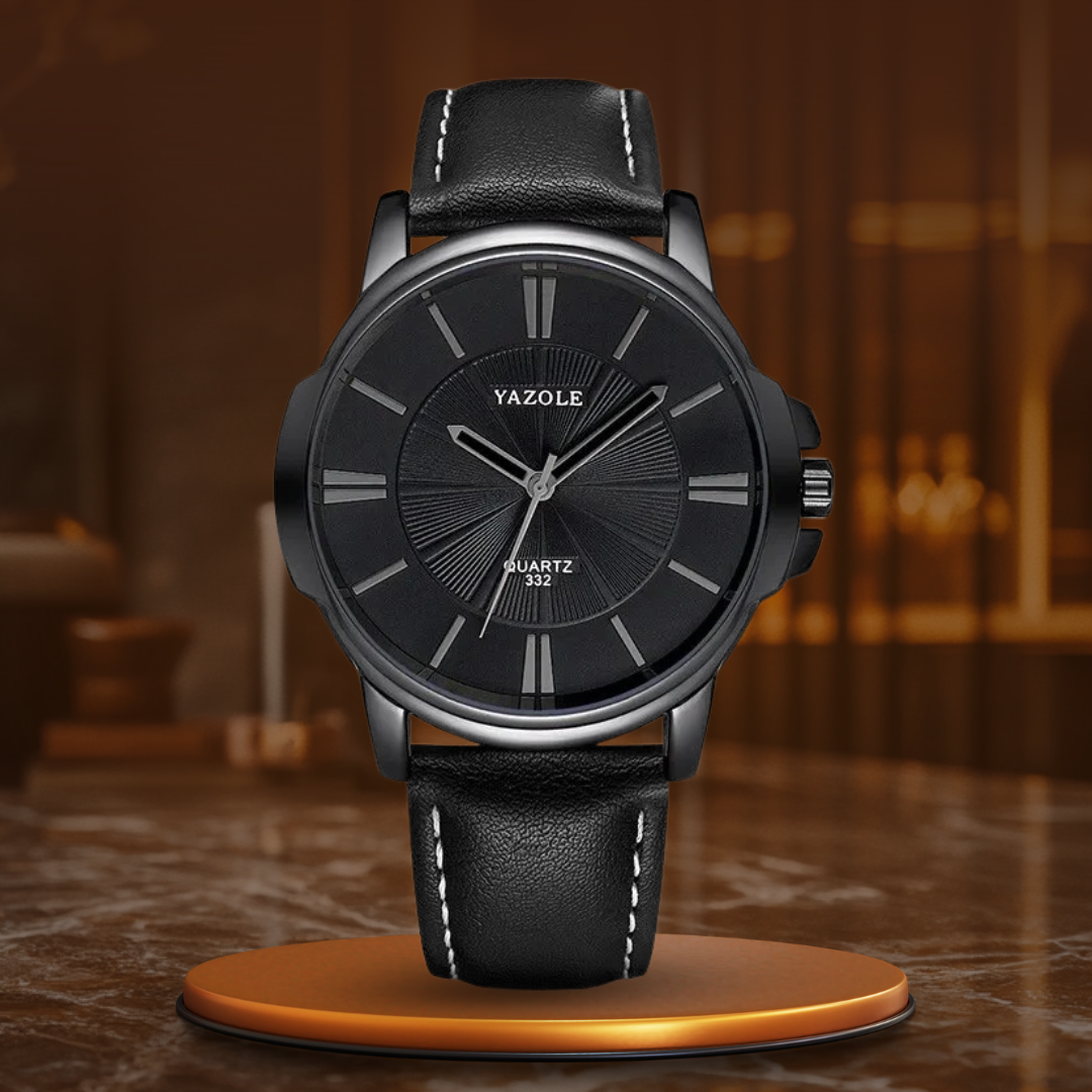 Arno® | Orologio in pelle con vetro blu lussuoso™