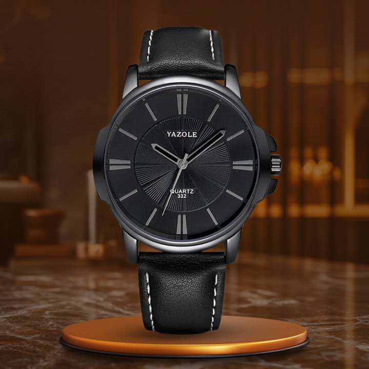 Arno® | Orologio in pelle con vetro blu lussuoso™