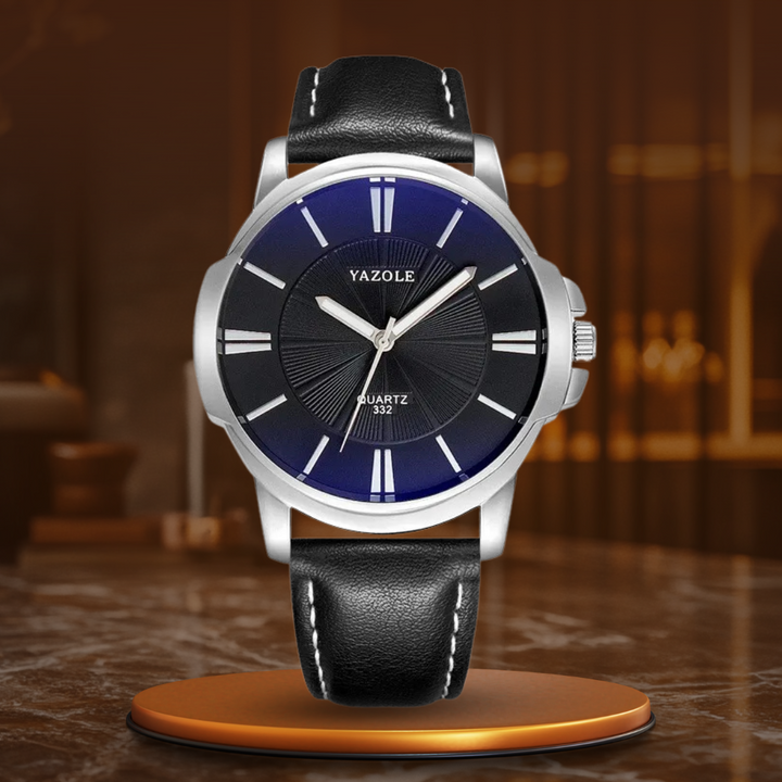 Arno® | Orologio in pelle con vetro blu lussuoso™