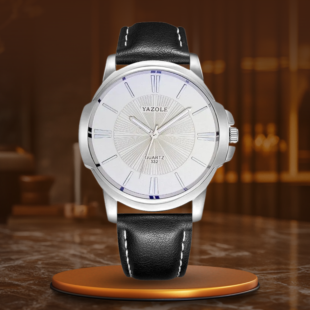 Arno® | Orologio in pelle con vetro blu lussuoso™