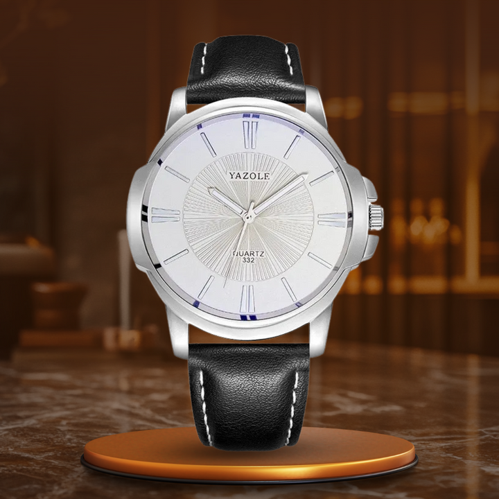 Arno® | Orologio in pelle con vetro blu lussuoso™