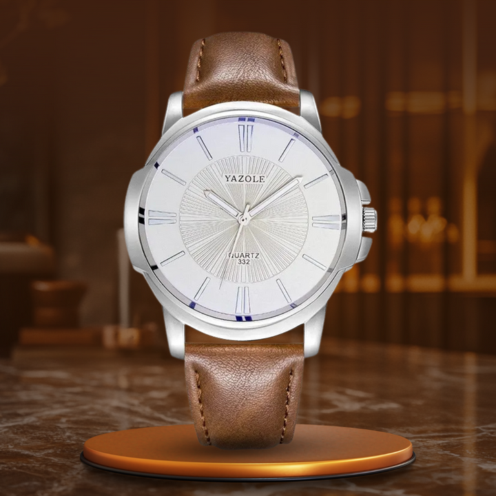 Arno® | Orologio in pelle con vetro blu lussuoso™